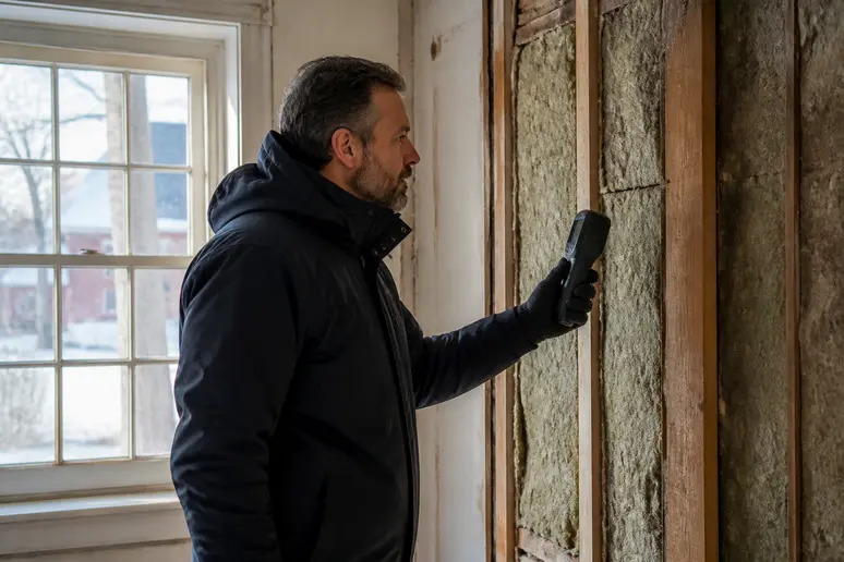 Diagnostic thermique d'une pièce dans un logement ancien à rénover